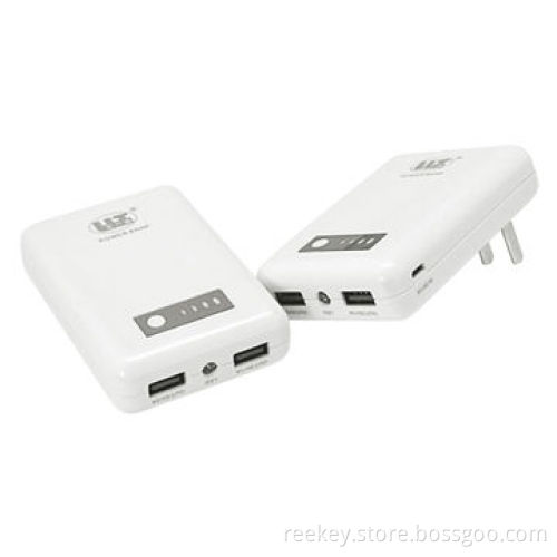 6,000mAh Patented Power Banks with Dual USB Ports, Direct Plug